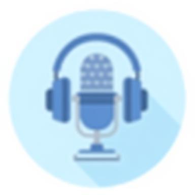 Icon representing basic audio recording setup.