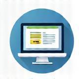 Icon representing online enrollment.